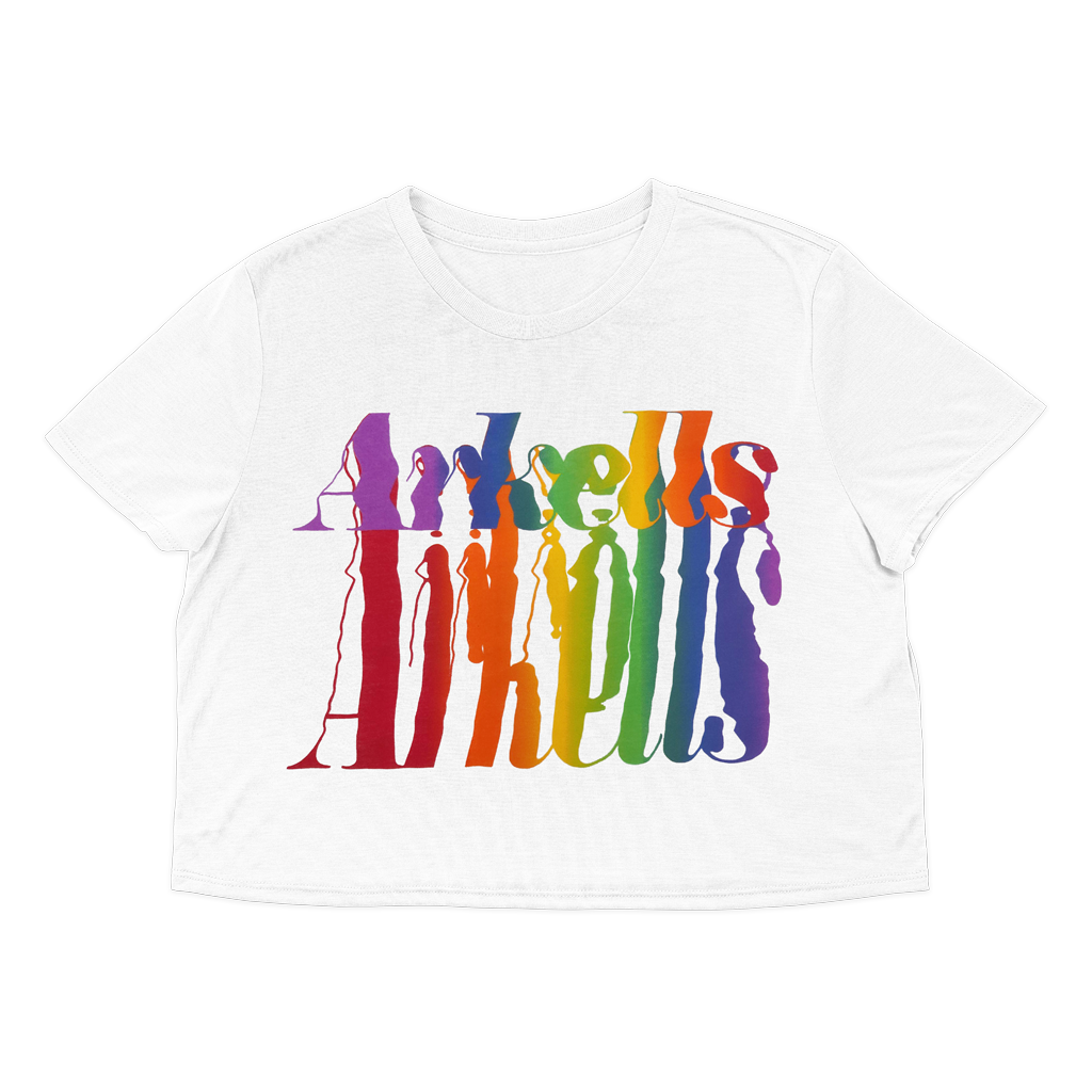 Rainbow Drip Crop T-Shirt