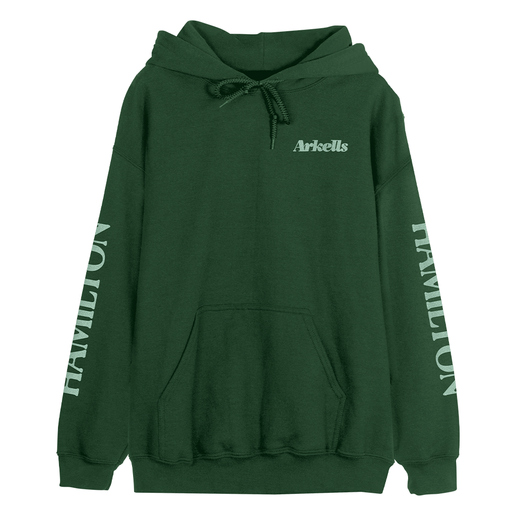 Forest green pullover hoodie on sale
